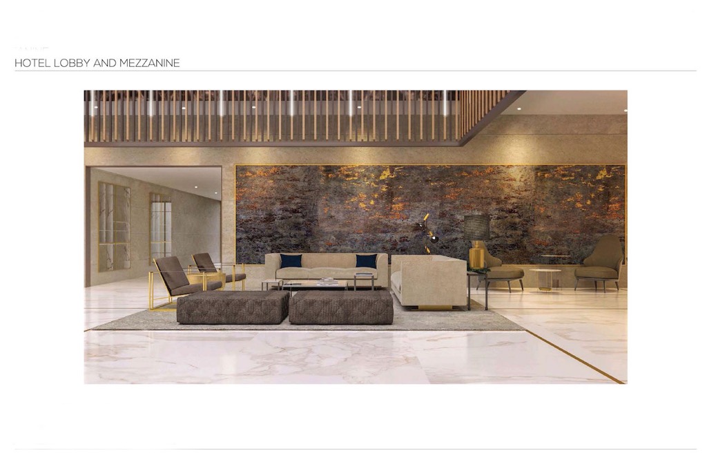 Lobby interior image from the supplied hotel brochure