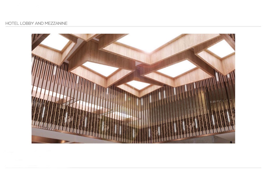 Public-area interior image from the supplied hotel brochure